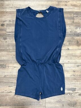 Free People Movemenr Hot Shot Shortsie Blue Large